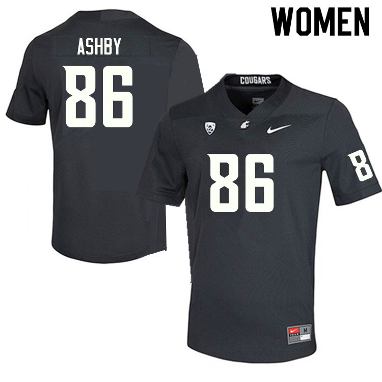 Women #86 Moon Ashby Washington State Cougars College Football Jerseys Sale-Charcoal - Click Image to Close